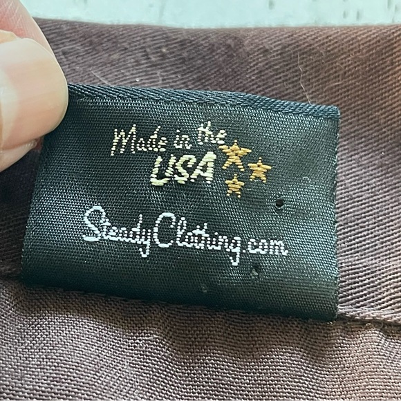 Vintage 90s Y2K steady last call mens retro tiki theme embroidered bowling shirt - Picture 8 of 13